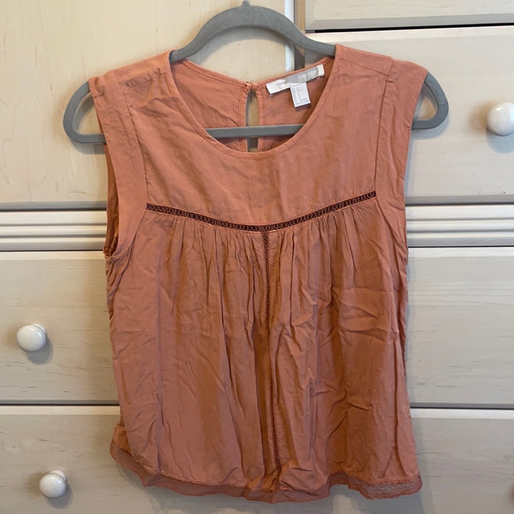 burnt orange tank top blouse